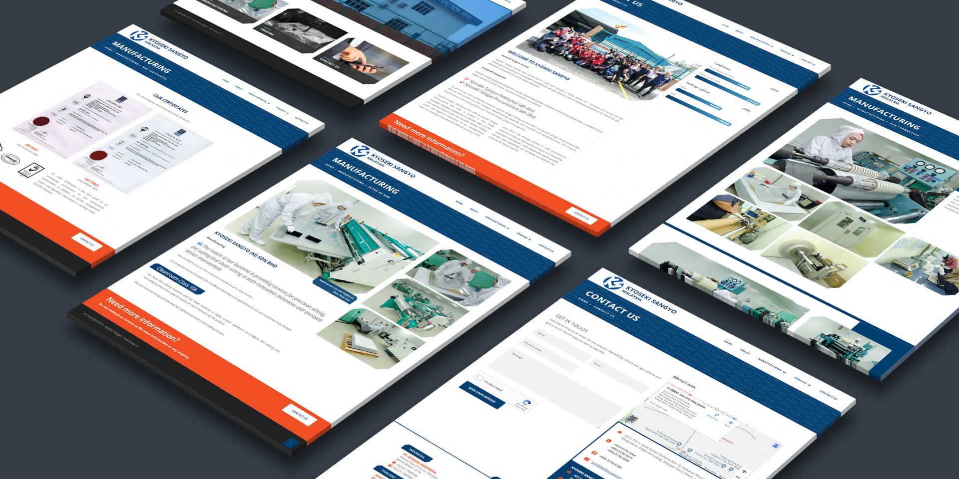 website development for Japan electronics company