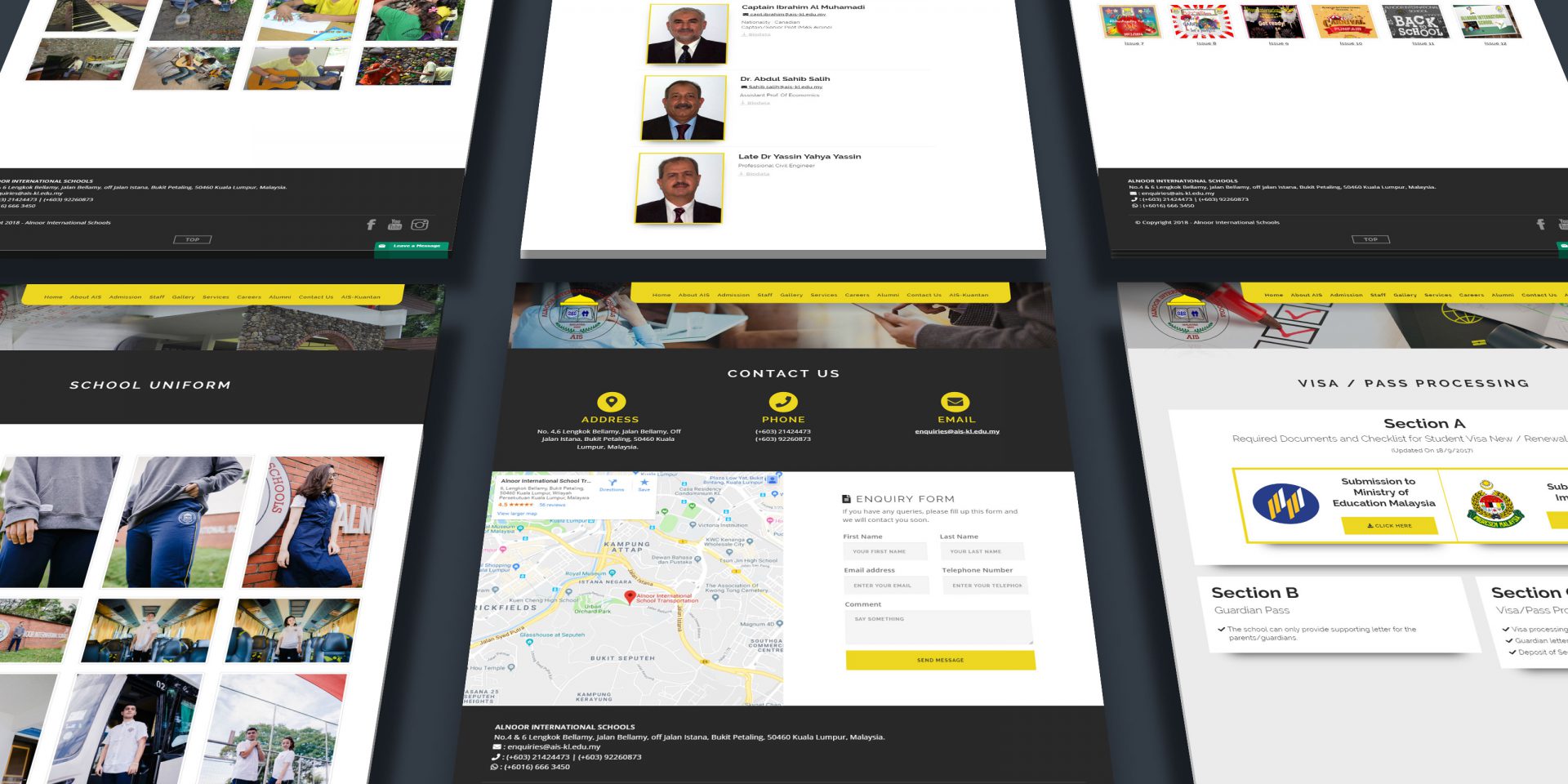 website development for international school