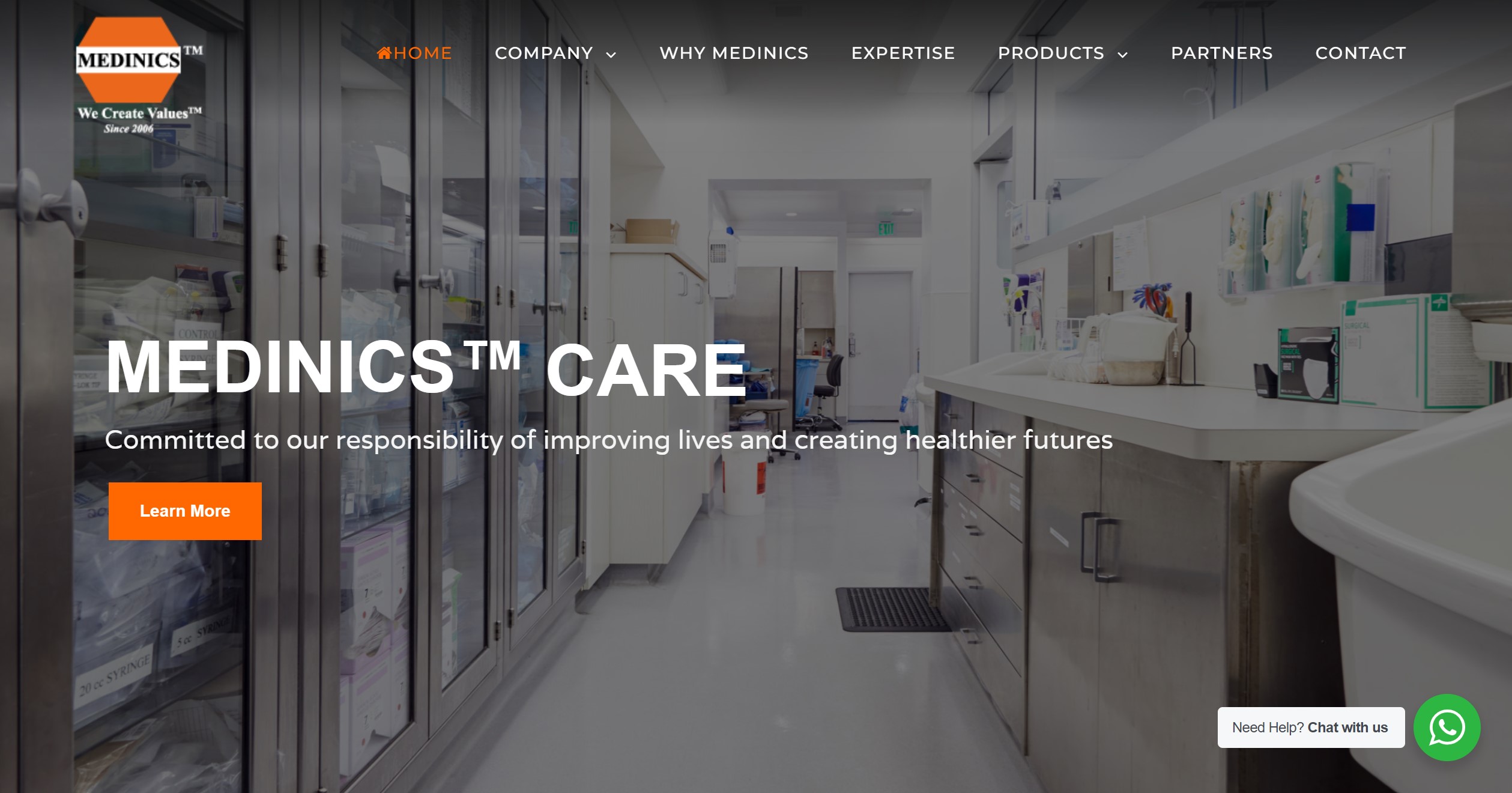 Medinics website