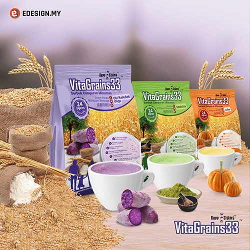 multigrain beverage packaging design for food and beverage manufacturer company